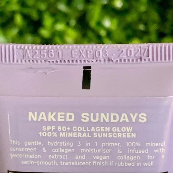 Naked Sundays Collagen Glow Mineral Primer Sunscreen SPF50 + | NEW | Full Size - Picture 11 of 13